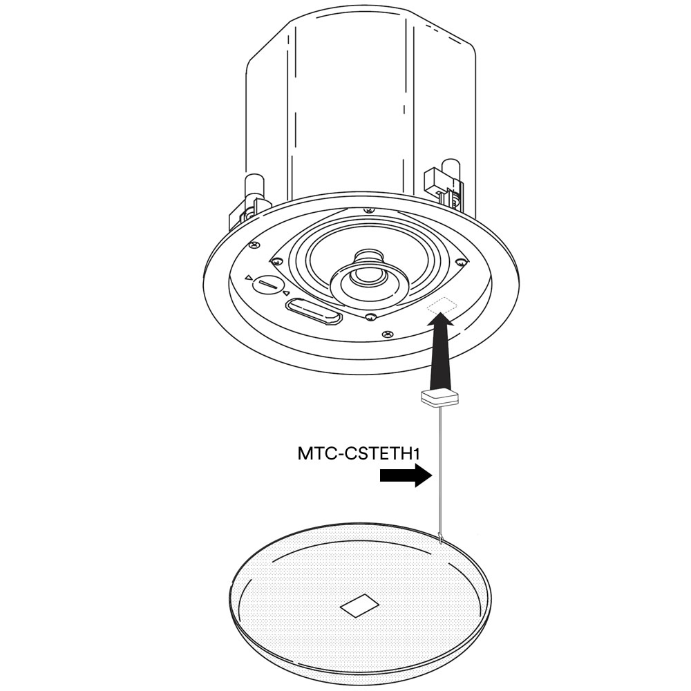 CEILING SPEAKER GRILLE SAFETY TETHER PK - JPRO