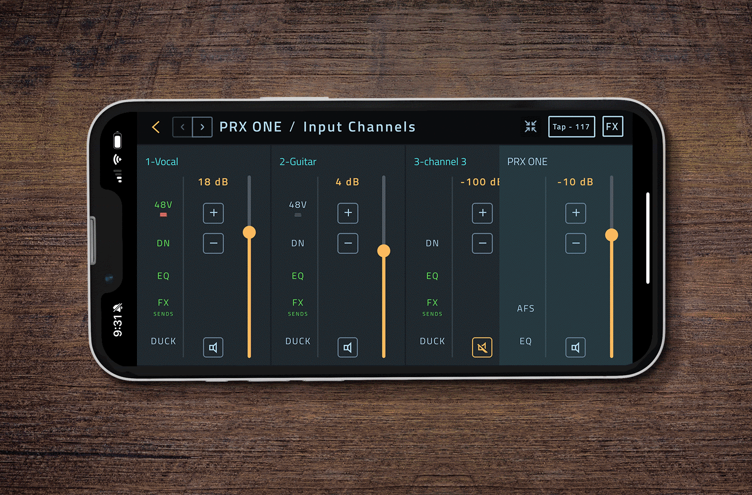 Get precise control with full screen mode on JBL Pro Connect App