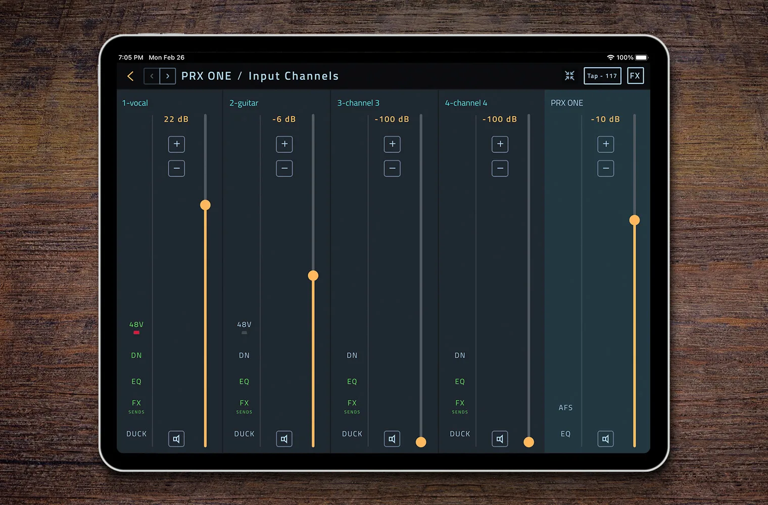 More mix options with JBL PPA Pro Connect App