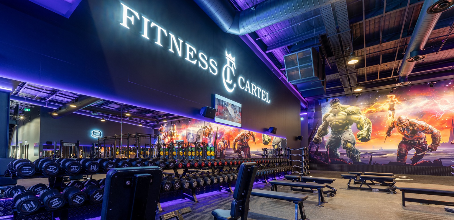 JBL professional loudspeakers Crown audio amplifiers and BSS selected for Fitness Cartel Gym